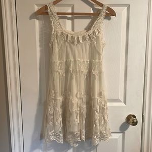 Lacy White Summer Dress